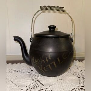 Vintage 1960's McCoy Kookie Kettle Black Tea Pot Cookie Jar Ceramic USA